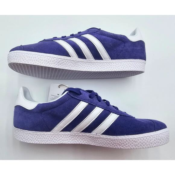 Adidas Unisex Size 7 Energy Ink Purple Gazelle Low Top Ortholite Sneakers NWT - Picture 4 of 7
